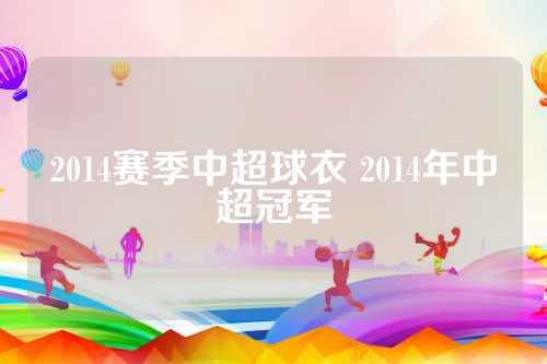 2014赛季中超球衣 2014年中超冠军